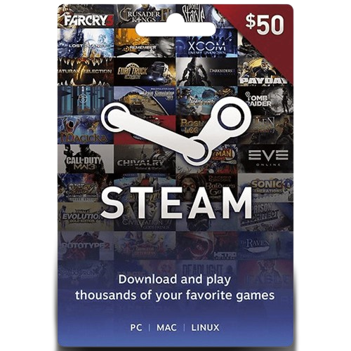 Gift Card Steam R$50,00