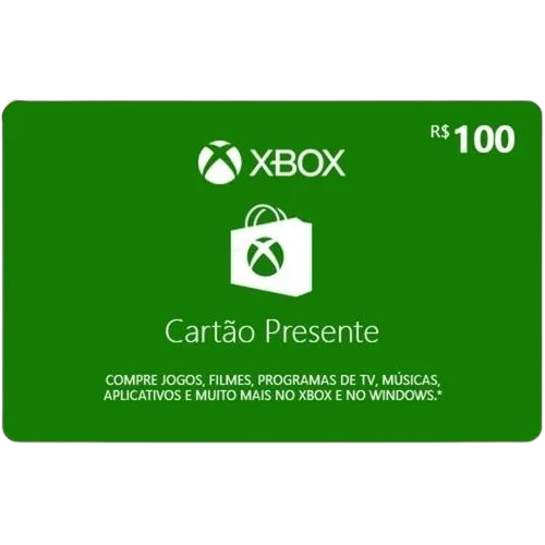 Gift Card Xbox R$100,00