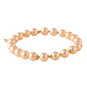 Pulseira Pearl Lock em Prata, Média